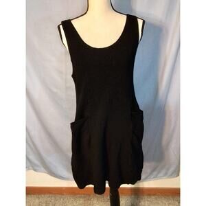 Black mini dress with pockets
